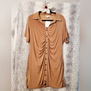 NEW WITH TAGS Ruched Mini Dress Plus Size